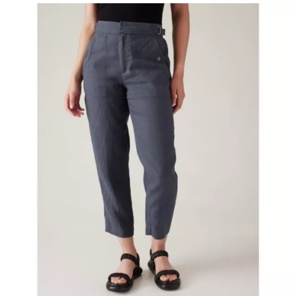 Athleta Gray Ankle Cropped Pants